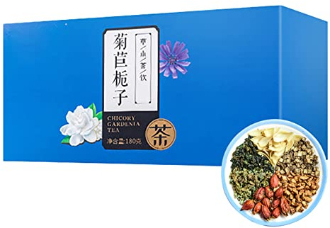 Yctze Chicor¨¦e Gardenientee, 180 G Magnolienwurzeltee Lilien Maulbeerblatt Kombination Gesundheitserhaltender Tee f¨¹r das Home Office Hotel