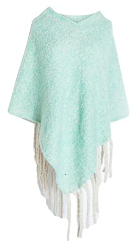 Stfery Schal Damen, Schal Blau Scarf Polyester Kreis-Garn-Schal Halstuch 75x68CM Winter Weich Warm Geschenk