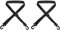 PATIKIL 150cmx2.5cm 2Pack Skiträger Gurt Snowboard Schuhe Riemen Einstellbar Schultergurt Trageleine für Skischuhe Schlittschuhe Schwarz