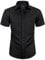 siliteelon Mens Black Shirts Short Sleeve Stretch Dress Regular Fit Casual Business Summer Shirt with Pocket 4XL