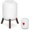 Yibracki Tischständer aus Holz für HomePod 1 und Homepod 2 Lautsprecher, rutschfester Schreibtischständer aus Holz, kompatibel mit Homepod 1. und 2. Desktop-Stativständer, Weiß