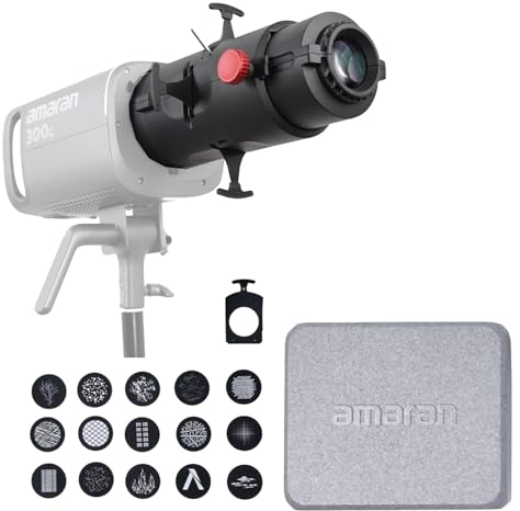 Aputure Amaran Spotlight SE 36°-Objektiv-Kit, Projektionslinsenmodifikator für Amaran 300C Amaran 150C Amaran 200X S 60X S Aputure 300X