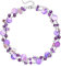 FULU AUTUMN Kristall Perlenkette Boho Muschelkette Damen Statement Bunte Mehrreihige Halskette Modeschmuck Geschenke für Fraue(59-Purple)
