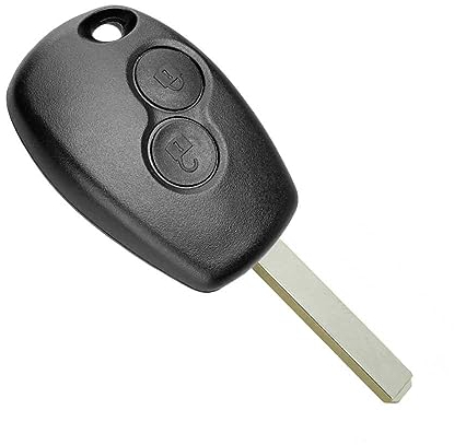 OcioDual Guscio per Chiave a 2 Pulsanti Compatibile con Renault Duster Modus Clio Twingo Dacia Logan Sandero, Custodia Telecomando Auto a Distanza, Custodia Chiavi Auto Shell Case