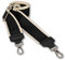 BRISE Taschengurt für Damen & Herren, 5cm Breiter Schultergurt, Verstellbarer 80-130 cm Taschenriemen aus Polyesterstoff und Leder, Stylischer Riemen mit 360 Drehbarer Kopf (Antic - Schwarz)
