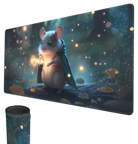 MTG Spielmatte Genäht Kanten, rutschfeste MTG Spielmatten, TCG Spielmatte 24“ x 14“ Board Game MTG Matten + Aufbewahrungstasche Für Personen ab 14 Jahren 4 Spieler