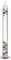 TFA Dostmann XL Analoges Glasthermometer Galileo Galilei, 18.1017, Flüssigkeitsthermometer, 64cm, Innentemperatur messen, einfaches Ablesen, silberne Temperaturmarken, Dekoobjekt, 17 bis 27°C, bunt