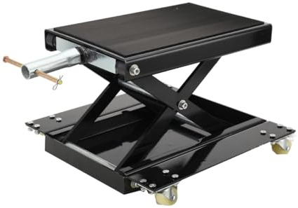 NICCOO Motorradhebebühne Motorradheber 1100lbs / 500kg Kapazität höhenverstellbarer 12cm-39cm Motorradlift X-Rahmen Motorradständer Für Motorrad Reparatur und Wartung