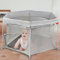 VANCLE Laufstall Baby Sechseckig 127 x 127 x 75cm, mit Weicher Matratze, Laufgitter Baby mit Atmungsaktivem Netz, BabyLaufstall mit Reißverschlusstür