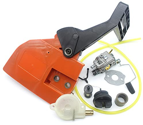 MUEOSI Chainsaw Brake Handle Clutch Sprocket Cover Carburetor Kit Gasoline Chainsaw Parts, for Husqvarna, 142 141 137 136 Chainsaw Clutch Sprocket Cover