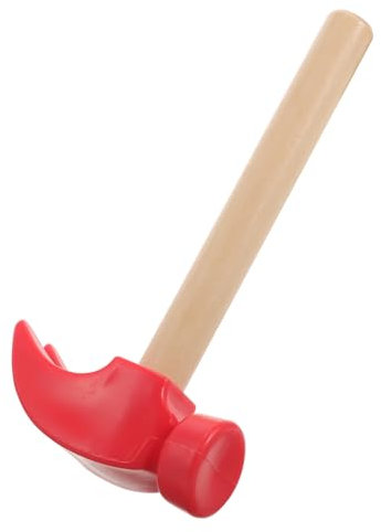 JOINPAYA 1pièce Marteau Bois Créatif pour Garçon Fille Jouet Éducatif De Simulation pour Développement Coordination Et Motricité Outil De Jeu Bois Naturel avec Finition Lisse pour