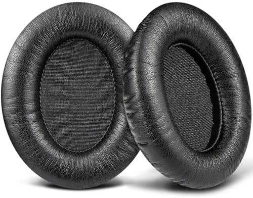 SOULWIT Cuscinetti Auricolari di Ricambio per Sennheiser HD 300 Pro, HMD 300 Pro Cuffie, Padiglioni Cuffie con Pelle Proteica Più Morbida, Isolamento dal Rumore Schiuma di Memoria - Nero