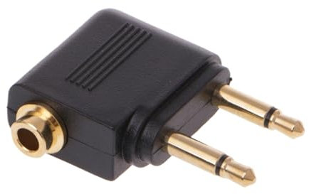 Casque d'avion – Adaptateur jack audio avion, casques et interphones légers et robustes pour aviation, écouteurs et accessoires pour voyages d'affaires, voyages, trajets quotidiens