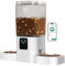 Frienhund Automatic Cat Feeders 2 cat with Slow Feed: Automatic Dog Feeder with 5G WiFi, Cat Food Dispenser with Alexa for Multiple Pets, Detachable for Easy Clean - 29 Cup