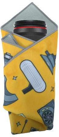 DF DIGITALFOTO Camera Lens Magic Wrap, Protective Self-Adhesive Cloth,Dustproof and Scratch-Resistant Pouch for Photographers,Cleaning and Protecting Your DLSR SLR Gears,45x45cm