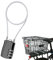 1Pcs Wire Padlock Flexible Cable Lock with 20 Inch(51 cm) Steel Cable Combination Lock Small Luggage Suitcase Locks Outdoor Waterproof Rustproof Chain and Padlock Cabinet Locker Cable Padlock