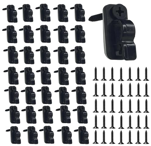 Gkhlg 60 Pcs Hooks for Garden Lights Windproof Rust-Proof for Creative Decor Enthusiasts Fence Hooks for Outdoor Lights Suitable for Hanging Fairy Lights Plants Ideal for Indoors Outdoors Gardens