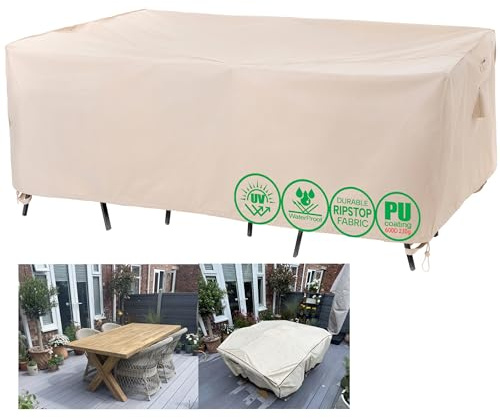 F&J Outdoors Gartenmöbel Schutzhülle für Tisch & Stühle 158×107×70 cm