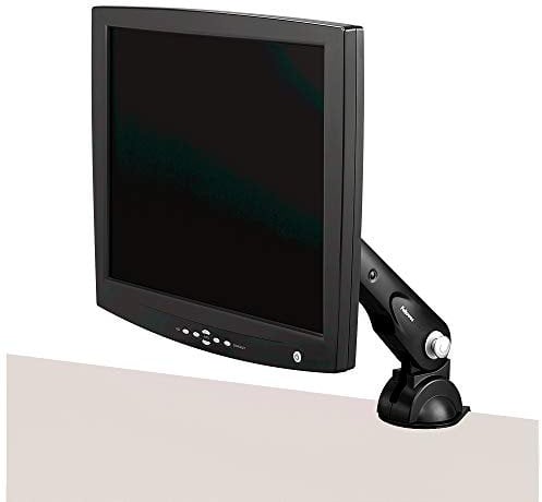 Fellowes - Office Suites - Soporte de Monitor Individual con Brazo Flexible Ajustable para Colocar la Pantalla a la Altura Adecuada - Compatible con VESA