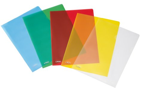 Herlitz 10917052 Pyramiden Aktenhülle A4, 25er Packung oben und seitlich offen