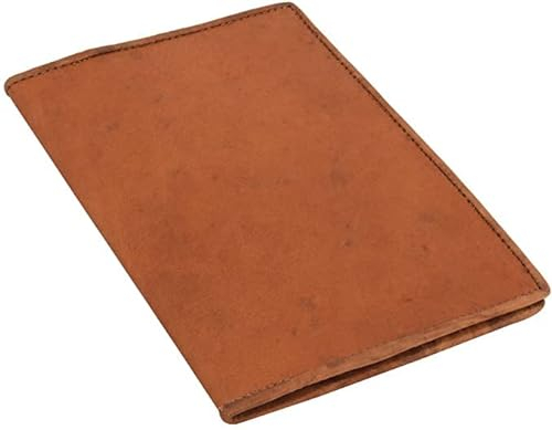 Gusti Leder Hülle Becky – Buchumschlag & Dokumentenmappe A5 / U-Heft Hülle aus echtem Leder für Damen & Herren – Perfekt für Notizbuch A5, Field Notes & Travel – Braun