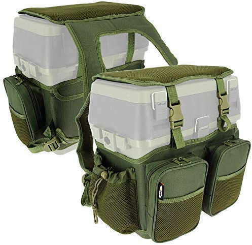 DNA NGT Karpfen Grobfischen 600D Seat Tackle Box Leinwand Trage Schulterriemen Tasche mit Taschen This Is für die Abdeckung & Taschen