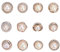 nbeads 96 Stück Nähen In Faux Imitation Pearl Buttons, 12 Stile Retro Kunststoff Perlenknöpfe Mit Schaft Runde Knöpfe Verzierungen Nähen Handwerk Für Kleidung Hemden Anzüge Mäntel Pullover, Weiß
