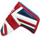 Big Teeth Golf Blade Putter Head Cover UK Flag Pattern Golf Club Protector Magnetic Closure Fit for Scotty Cameron Taylormade Odyssey