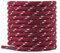 Knixmax Cordones Reflectantes Redondos para Zapatos [2 Pares] Cordones Duraderos para Botas de Senderismo y Trekking Zapatos,Rojo-Beige 140cm