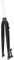 F Fityle Fourche Rigide 26/27.5/29 Superlight 28,6mm Droite Filetage en D'aluminium 1-1/8 Fourche de Vélo de Montagne