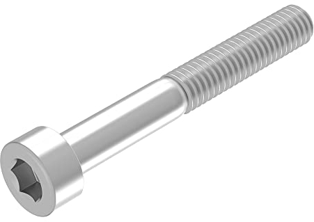 SECCARO Vis cylindriques M4 x 30 mm inox V2A VA A2, DIN 912 / ISO 4762, six pans creux, filetage partiel, 20 pièces