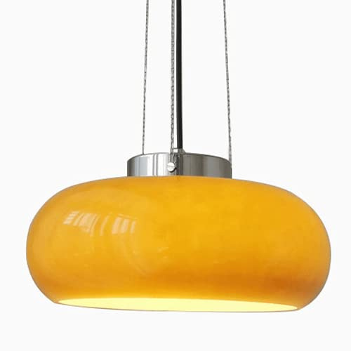 Cocina de cristal naranja Cocina Isla Decoración Colgante Colgante Lámpara Iluminación Accesorio, Altura Creativa Suspensión Ajustable Luces de alambre for mesa de comedor Dormitorio Sala de estar