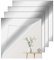 Newpop 4 Pezzi Specchio da Parete Senza Cornice 30 X 30 cm, Flessibile Specchi Adesivi da Parete in Acrilico, Autoadesivo Non Vetro Specchio per Decorazioni Fai da Te, Armadio, Muro, Casa, Bagno