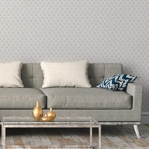 A.S. Création Maison Charme 390741 Non-Woven Wallpaper White Blue Grey 10.05 m x 0.53 m Made in Germany