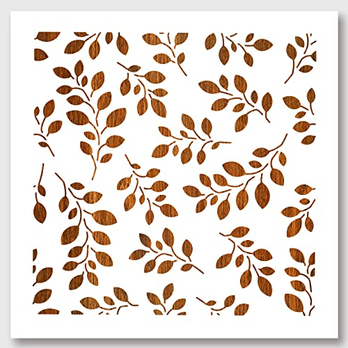 nbeads 3 Stück Schablonen Zum Malen von Blättern, 30x30 cm Große Wiederverwendbare DIY Kunst Bastelschablonen Zum Malen Auf Holz Stoff Papier Wände Segeltuch Fußboden Fliese