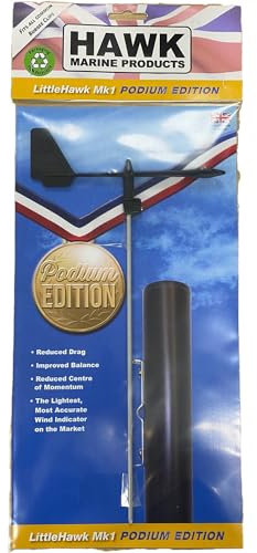 Hawk Marine Little Hawk Mk1 Podium Edition Indicateur de Vent Unisexe, Noir, Standard