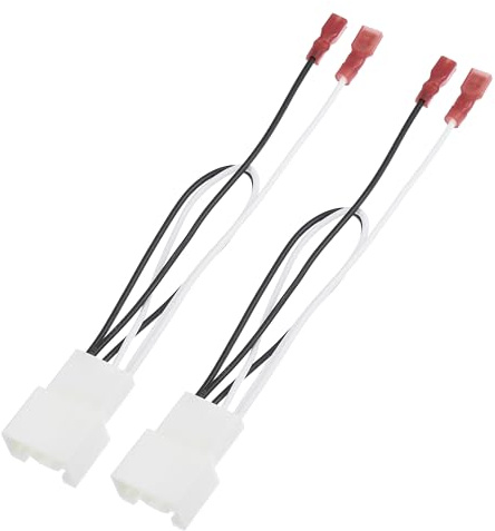 QUARKZMAN Adaptateur Connecteur Haut-Parleur pour Ford F-150 15-22 2PCS | Noir Blanc, Plastique Métal Fil Cuivre, Pour Ecosport, Escape, F-150, Pour Mazda3, CX-5, Range Rover Sport, Avant/Arrière