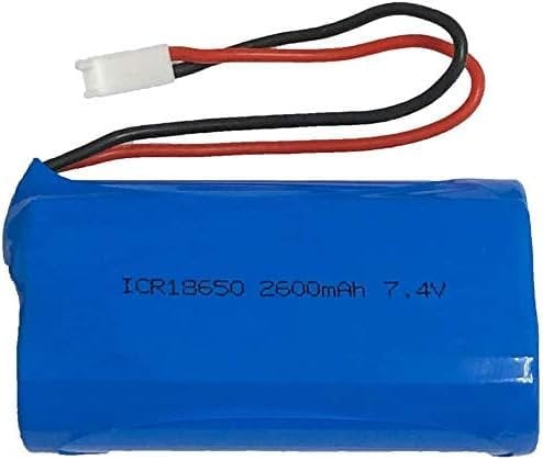 Pacco Batteria Di Ricambio 7.4 V 2600 MAh 2 Celle Agli Ioni Di Litio 18650 19 24 Wh Con Connettori MTA-100 A 2 Pin