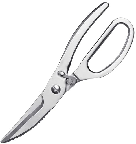 VOGARB Kitchen Scissors for Kitchen Use,Quick Lock and Open Poultry Shears Heavy Duty for Meat,Bone,Turkey, Fish and Vegetable Cutting Stainless Steel Dishwasher Safe