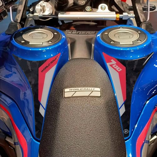 labelbike 3D Aufkleber Motorrad Tankpad kompatibel mit Yamaha | Tenere 700 World Rally, Harzschutz, Kratzfestigkeit, Dekoration