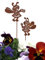LB H&F LILIENBURG 2er Set Gartenstecker Honigbiene Blumenstecker Biene Rost Deko Design Stecker 36 cm Gross Beetstecker NEO (Biene)