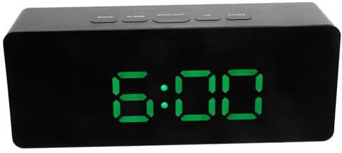 ABOOFAN Reloj Despertador Electrónico Digital Reloj De Pared Digital Espejo Despertador Gadgets Geniales Reloj para Sala De Estar Niños Reloj Despertador Pequeño Reloj Despertador
