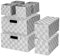 BinWhiz Hand-woven Storage Baskets Sets, Storage Baskets Sets, Storage Box Drawer Organizer Divider Basket, Storage Organiser Baskets for Closet, Office, Table Organization, Set of 8 (Grey)
