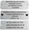 QIPAN Brushed Stainless Steel Personalized Name Plaque,Engraved Custom Name Plate,Engraving Custom Name Plate with Adhesive Backing or Screws for URN,Trophy, Picture Frame (Silver)