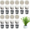 Quzente Aquarium Plant Weights Ceramic, Anti-floating Ceramic Aquarium Plant Basket,Aquarium Landscape Decorative Accessories,Fish Tank Plants Fixing Ring Set