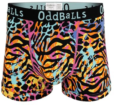 OddBalls | Mens Boxers | 1 Pack | Classic Fit | Mens Underwear | Hipster Boxer Shorts | Cotton Boxers | Elastic Waistband | Filthy Animal | X-Large