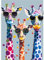 MEIYUDA Diamond Painting Coole Giraffen, 5D Diamond Painting Erwachsene Kinder Tier, DIY Set Erwachsene Diamant Painting Bilder, DIY Handwerk Malerei Kits für Home Wand Décor 30x40cm