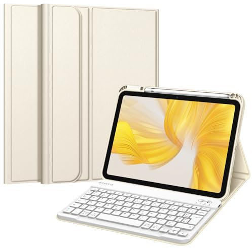 FINTIE Teclado Francés AZERTY para iPad 10th Generation 2022 10.9 Pulgadas - Teclado AZERTY Inalámbrico, Cubierta Multiposición, Luz de Las Estrellas