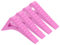 sourcing map 4 Pcs Door Stoppers for Bottom of Door, 0.83 inch Door Stops, Rubber Door Stopper Wedge, Window Stopper Door Gaps Sturdy Stackable, Pink