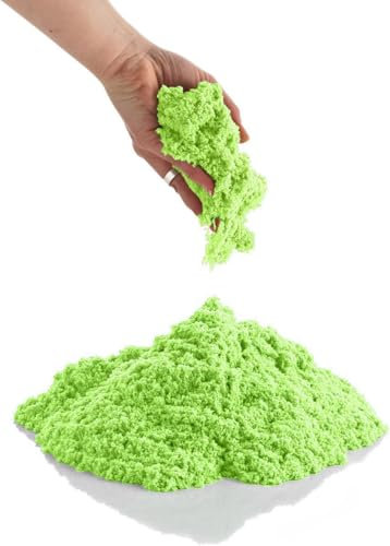 950 g Nachfüllpackung Magischer Sand Kinder Kinetik Sand Kinder 3 4 5 Jahre Bunt Sensorischer Sand für Kinder Kreatives Spielzeug Kinder Geschenkideen Kind Mädchen Grün